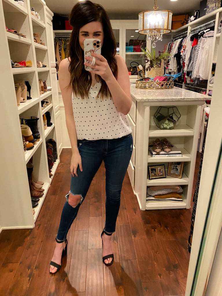 SALE! Dots for Days Scallop Tank