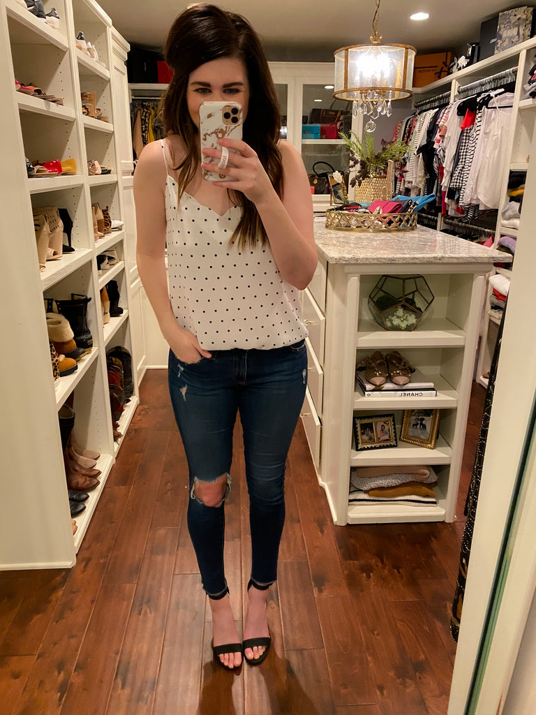 SALE! Dots for Days Scallop Tank