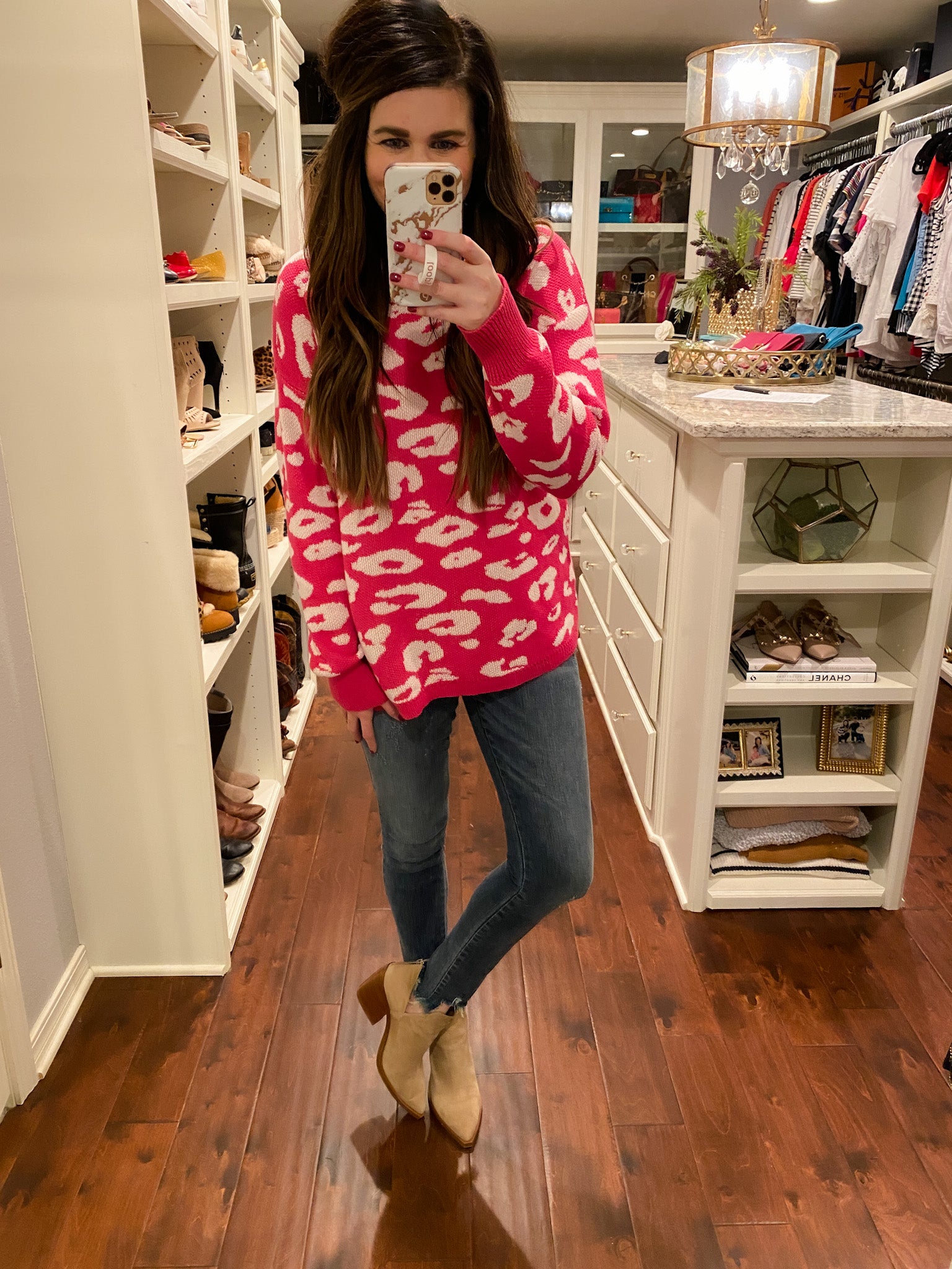 Edie Distressed Hem Jeans