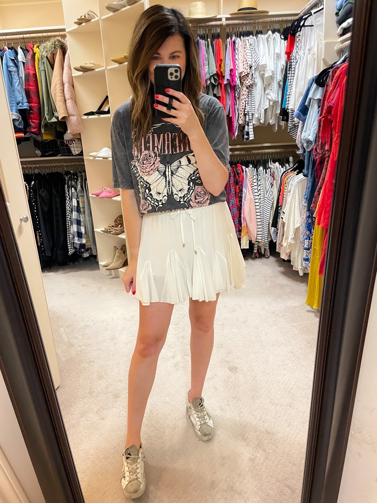 SALE! Full of Charm Skirt in White *Final Sale*