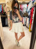 Full of Charm Skirt in White