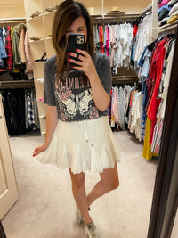 SALE! Full of Charm Skirt in White *Final Sale*