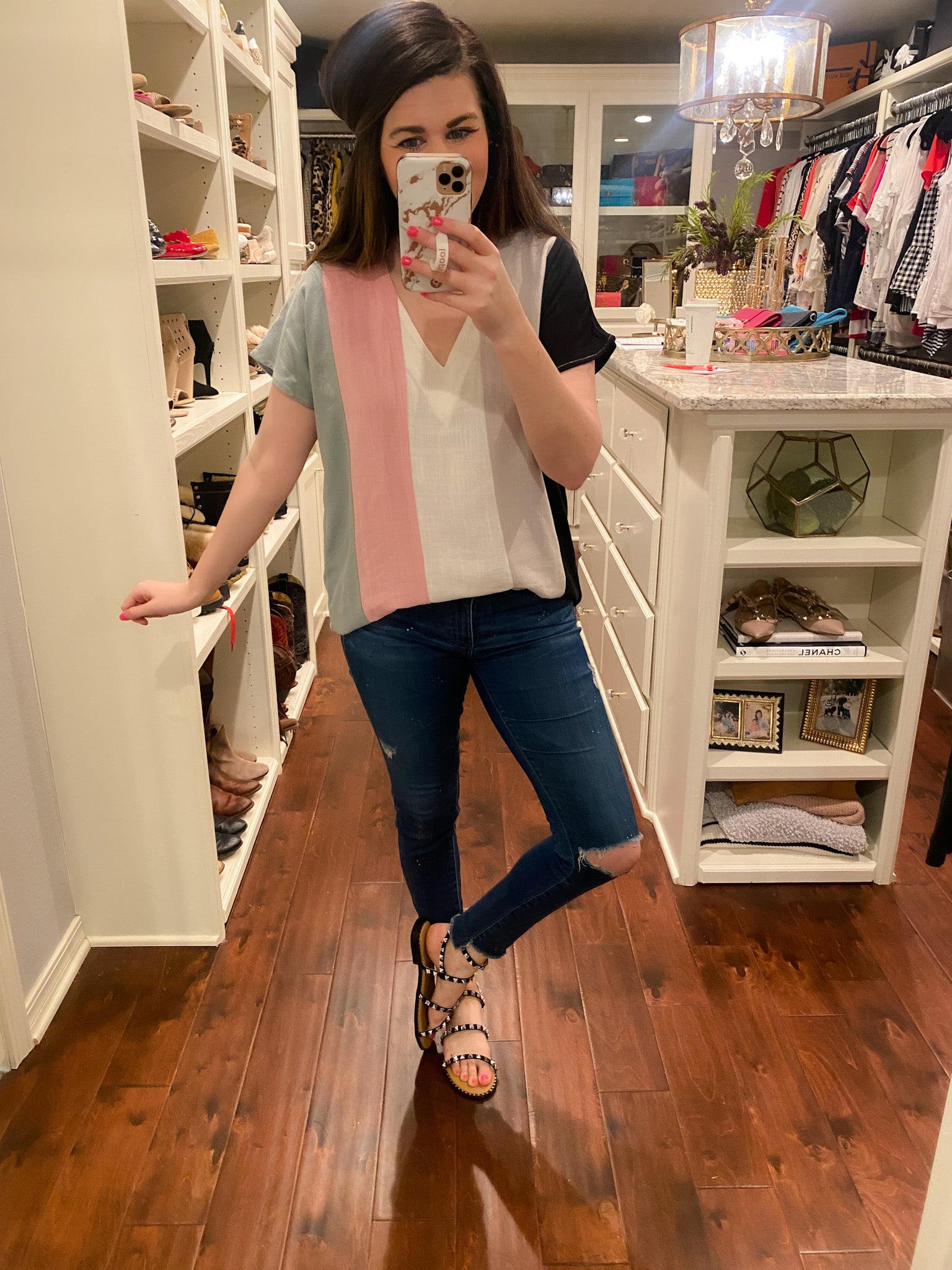 Ready to Travel Sandals in Black