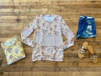 SALE! Tandi Floral Top in Yellow and Pink *Final Sale*