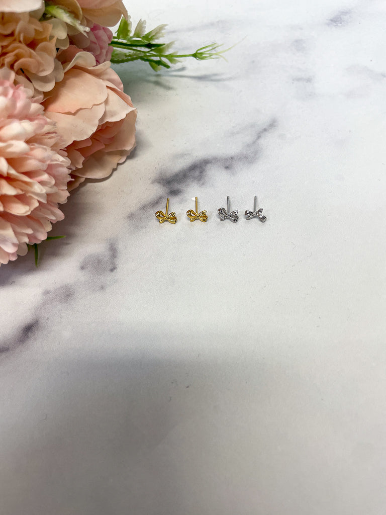 Mini Bow Stud Earrings