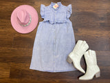 Party on Printers Alley Dress in Periwinkle