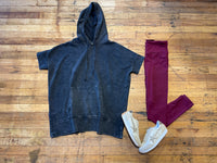 *BELLES & DOORBUSTER* Moto Leggings in Burgundy *Final Sale*