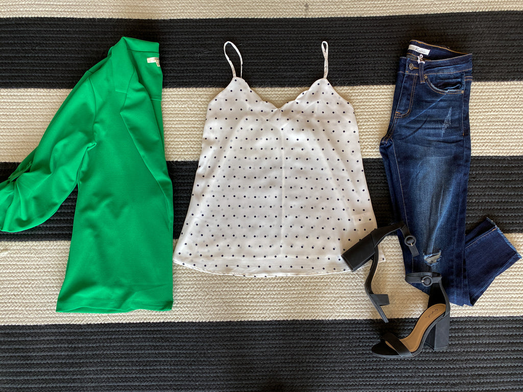 SALE! Dots for Days Scallop Tank