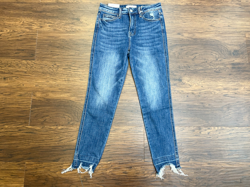 Vervet Gallop Distressed Hem Jeans