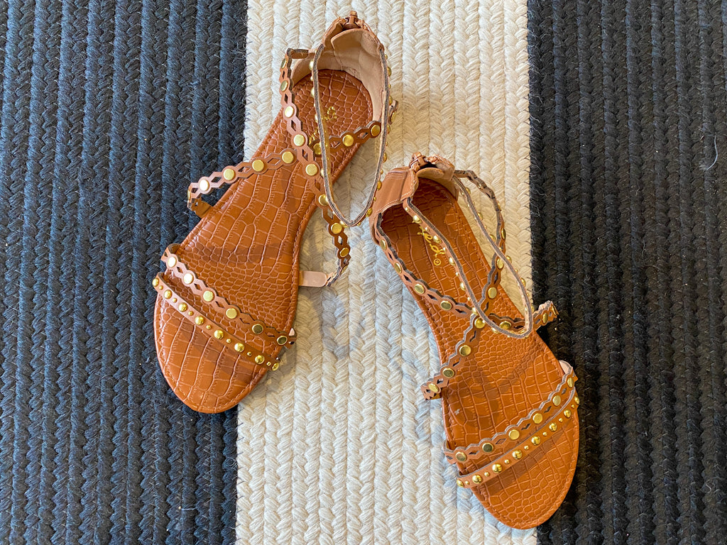 Mykonos Sandals in Tan