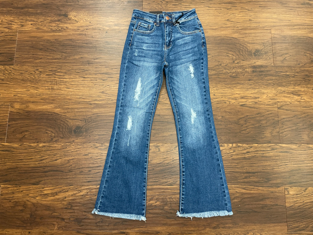 Risen Dayton Ankle Flare Jeans