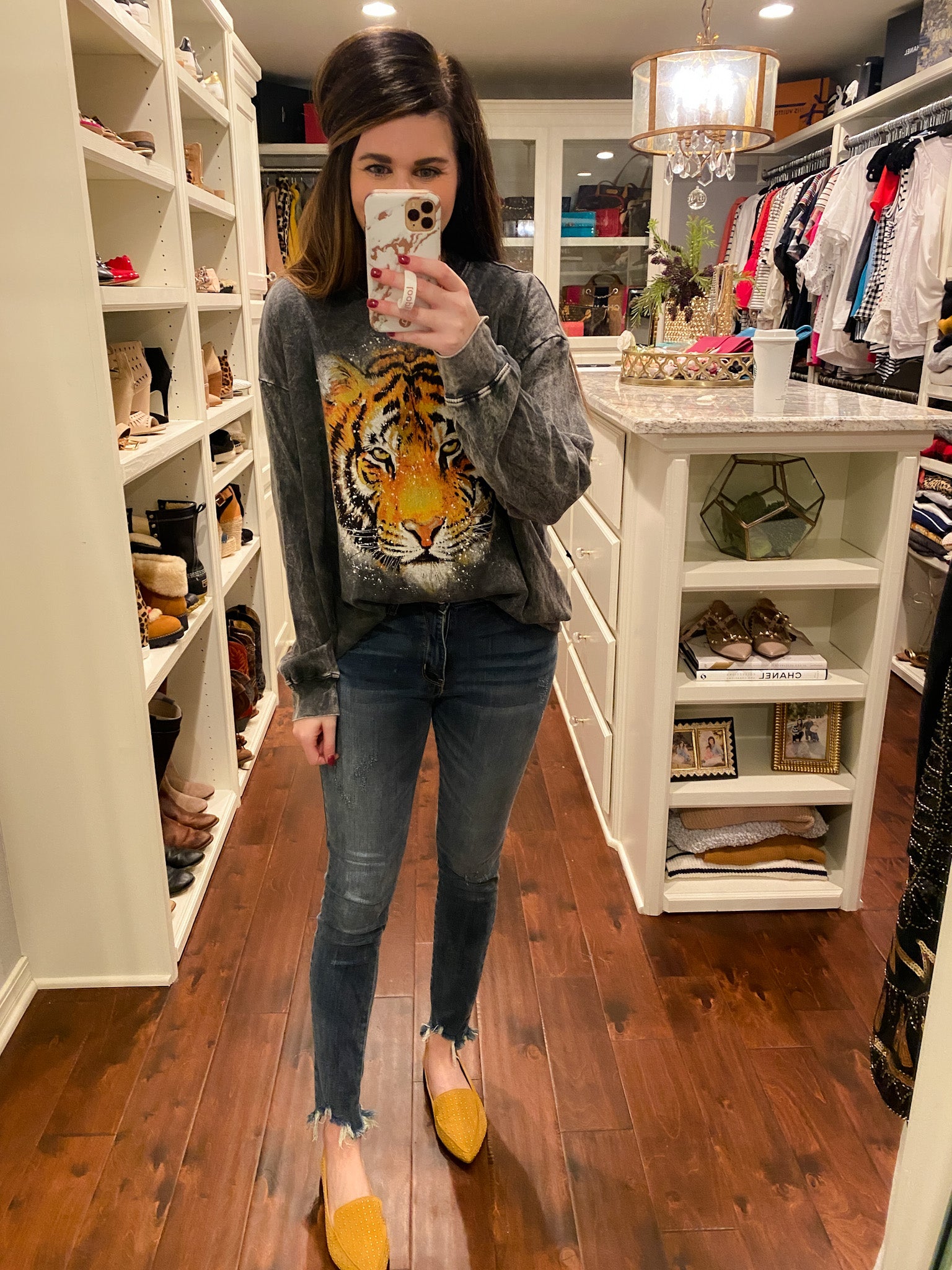 Edie Distressed Hem Jeans