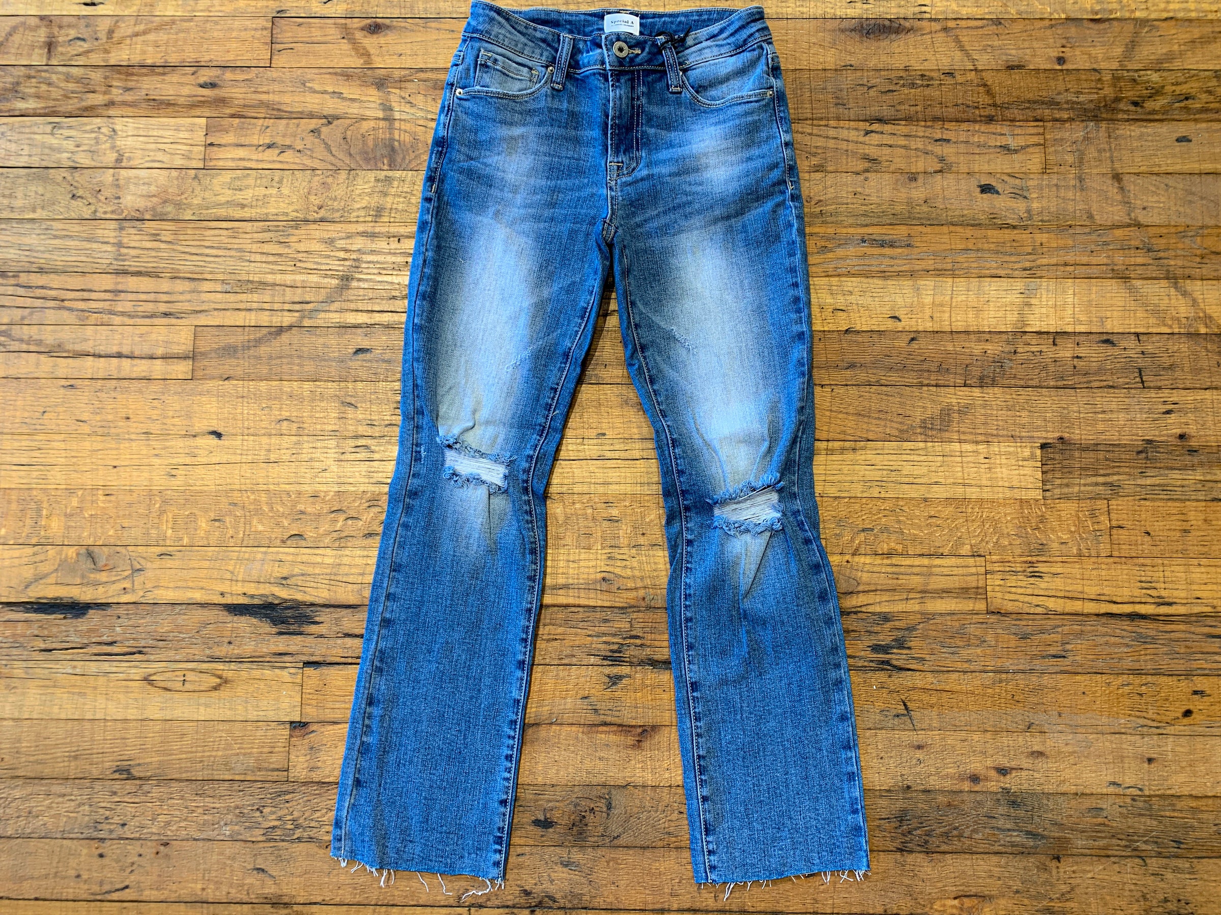 Highline Cropped Micro Flare Jeans