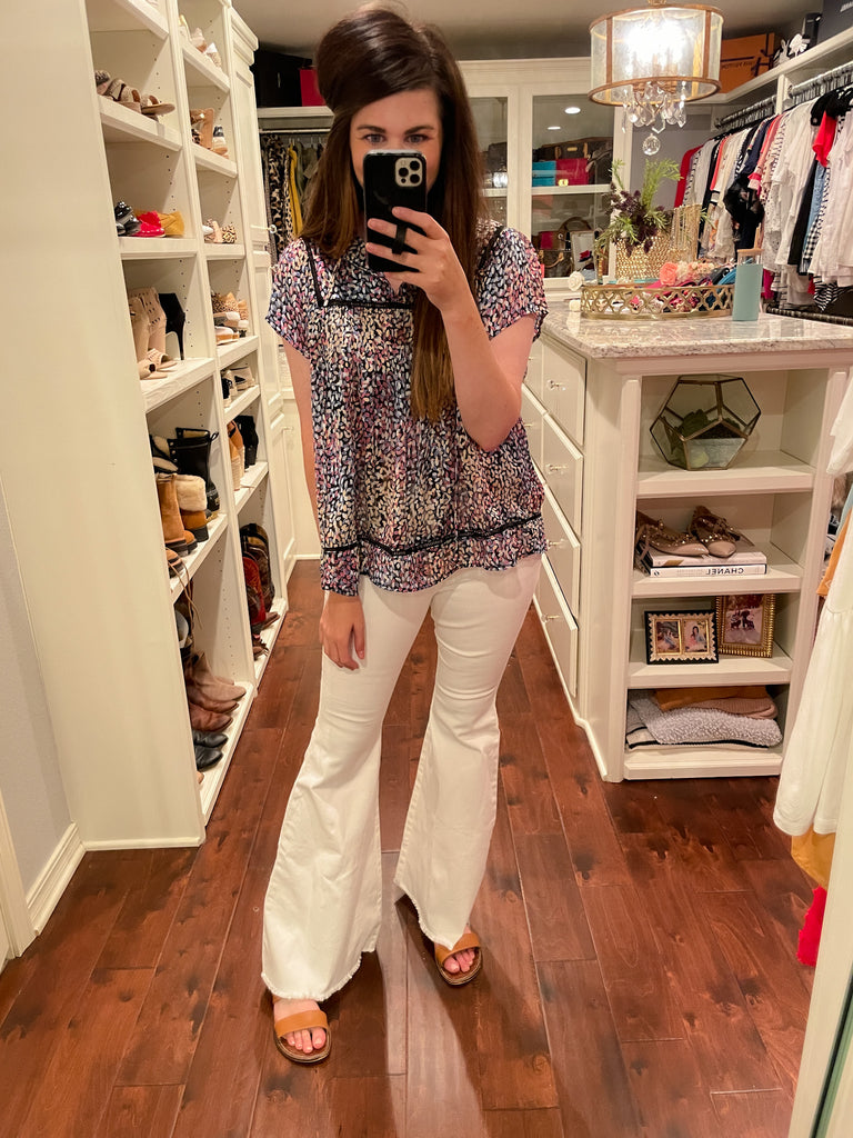 Susan Flares in White