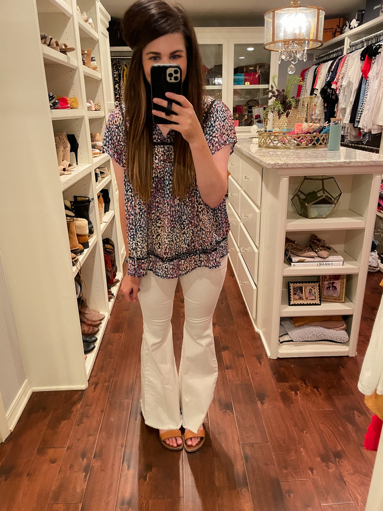 Susan Flares in White