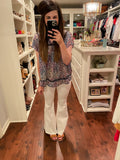 Susan Flares in White