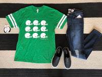 SALE!  Helmet Ringer Tee in Green *Final Sale*