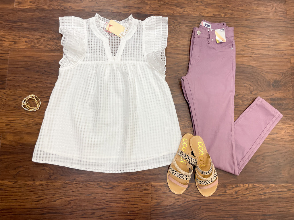 YMI Hyperstrech Skinny Jeans in Orchid