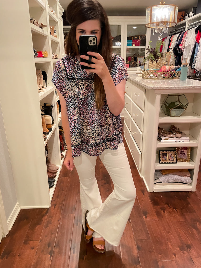 Susan Flares in White