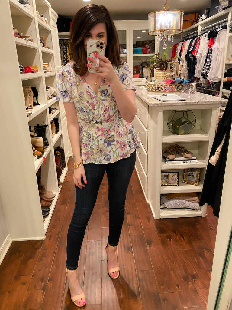 SALE! From the Heart Floral Top