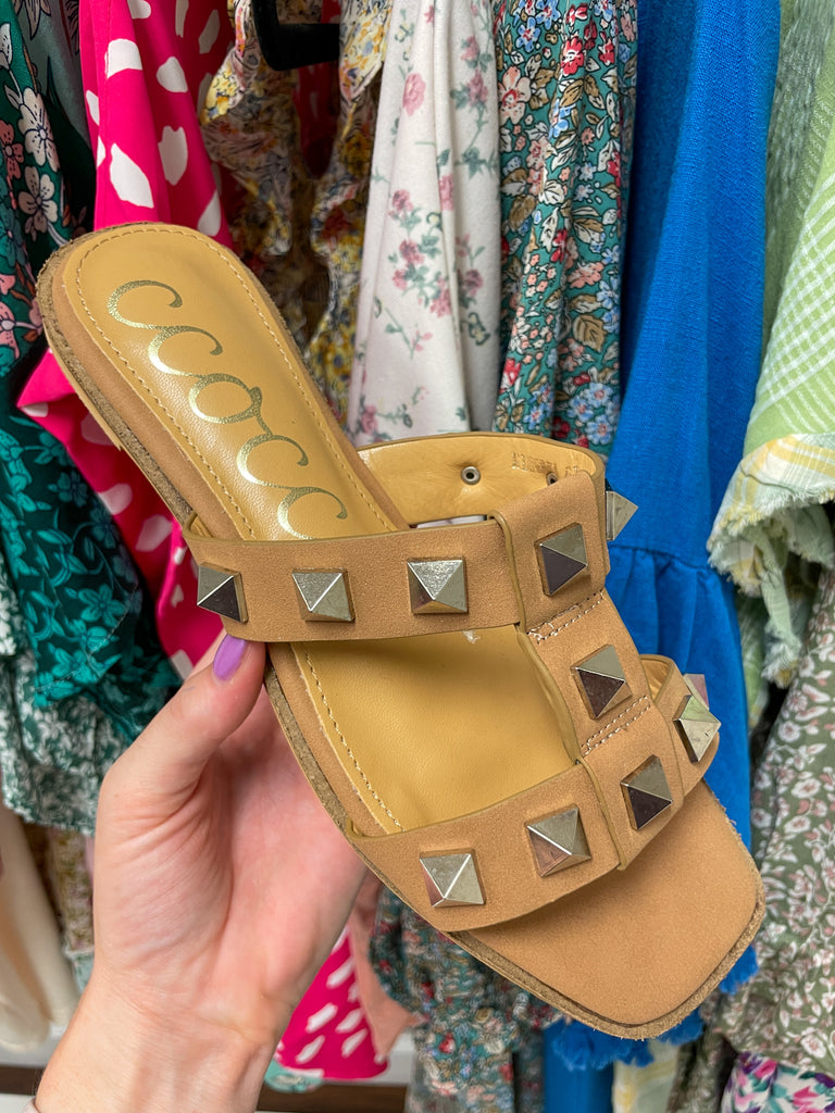 SALE! Minerva Sandals in Camel