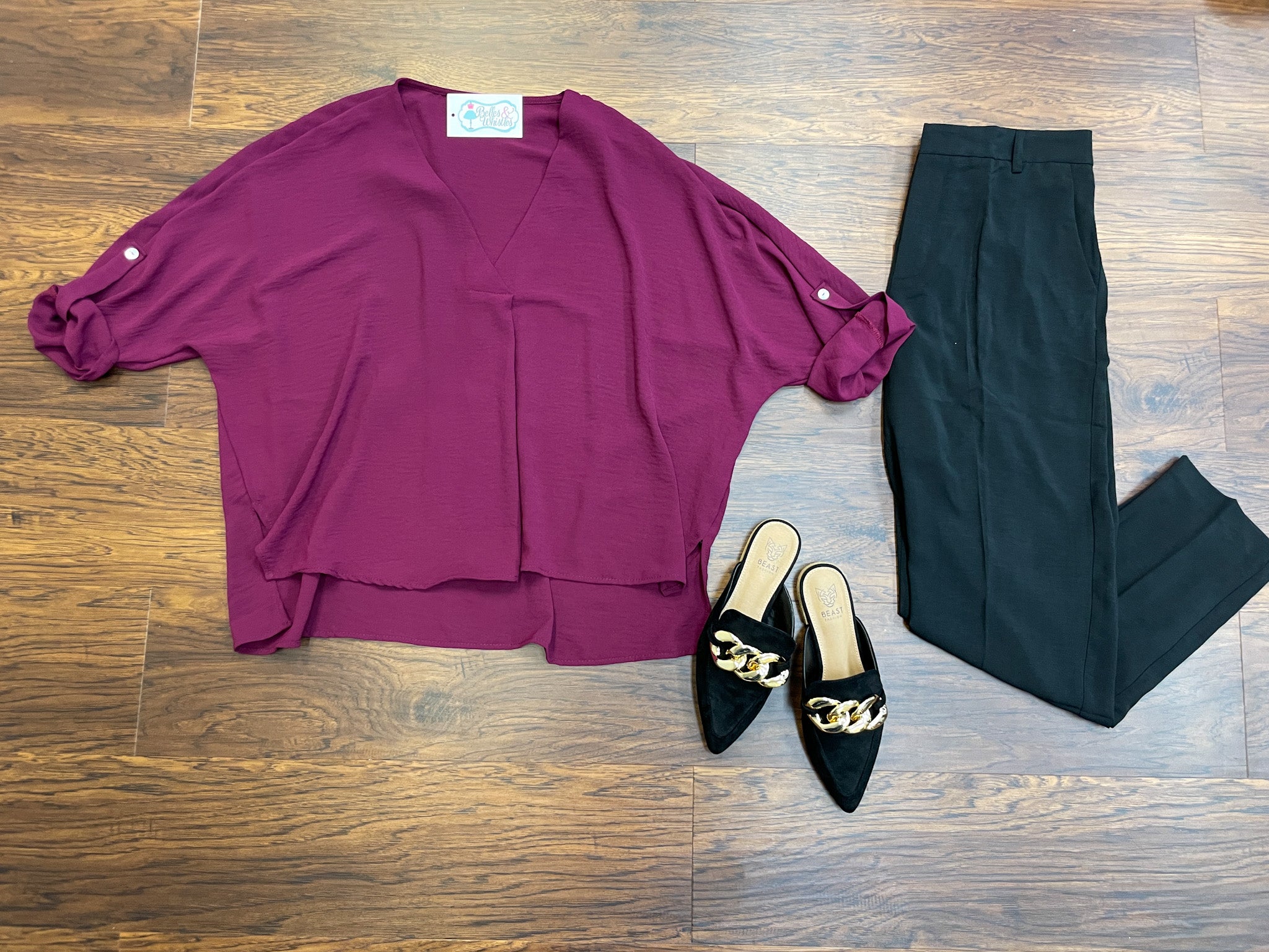 SALE! Adler Top in Burgundy *Final Sale*