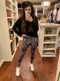 SALE! *BELLES & DOORBUSTER* Leopard Leggings in Gray