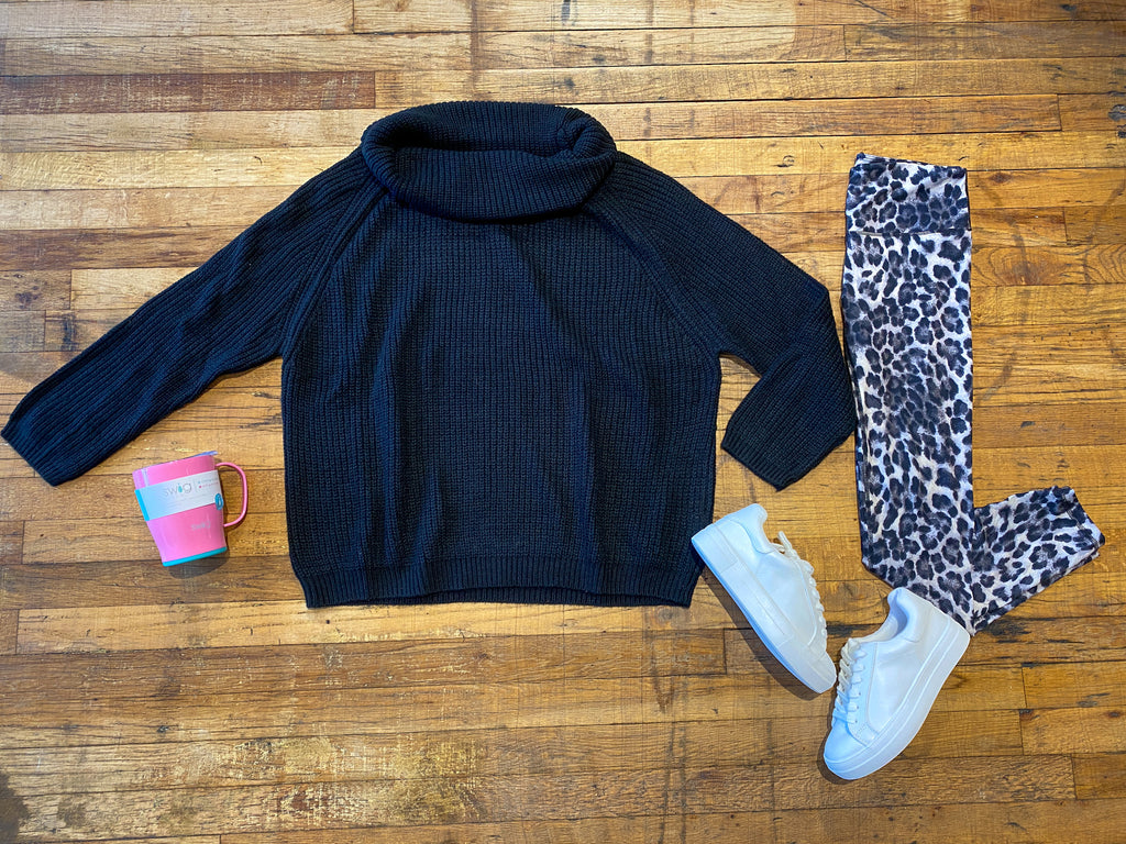 SALE! *BELLES & DOORBUSTER* Leopard Leggings in Gray