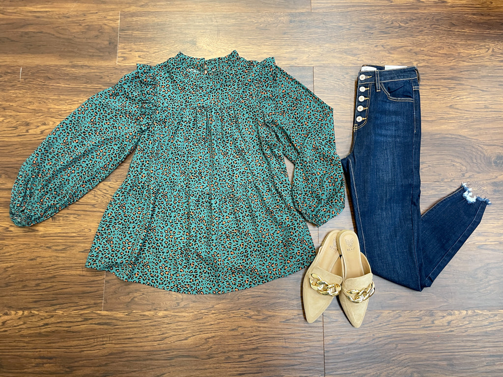 Put it All Together Top in Green