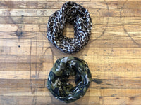 Infinity Scarf in Leopard and Camo *Final Sale*