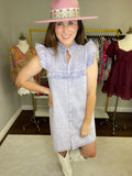 Party on Printers Alley Dress in Periwinkle