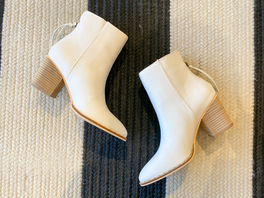 Wesley Booties in White