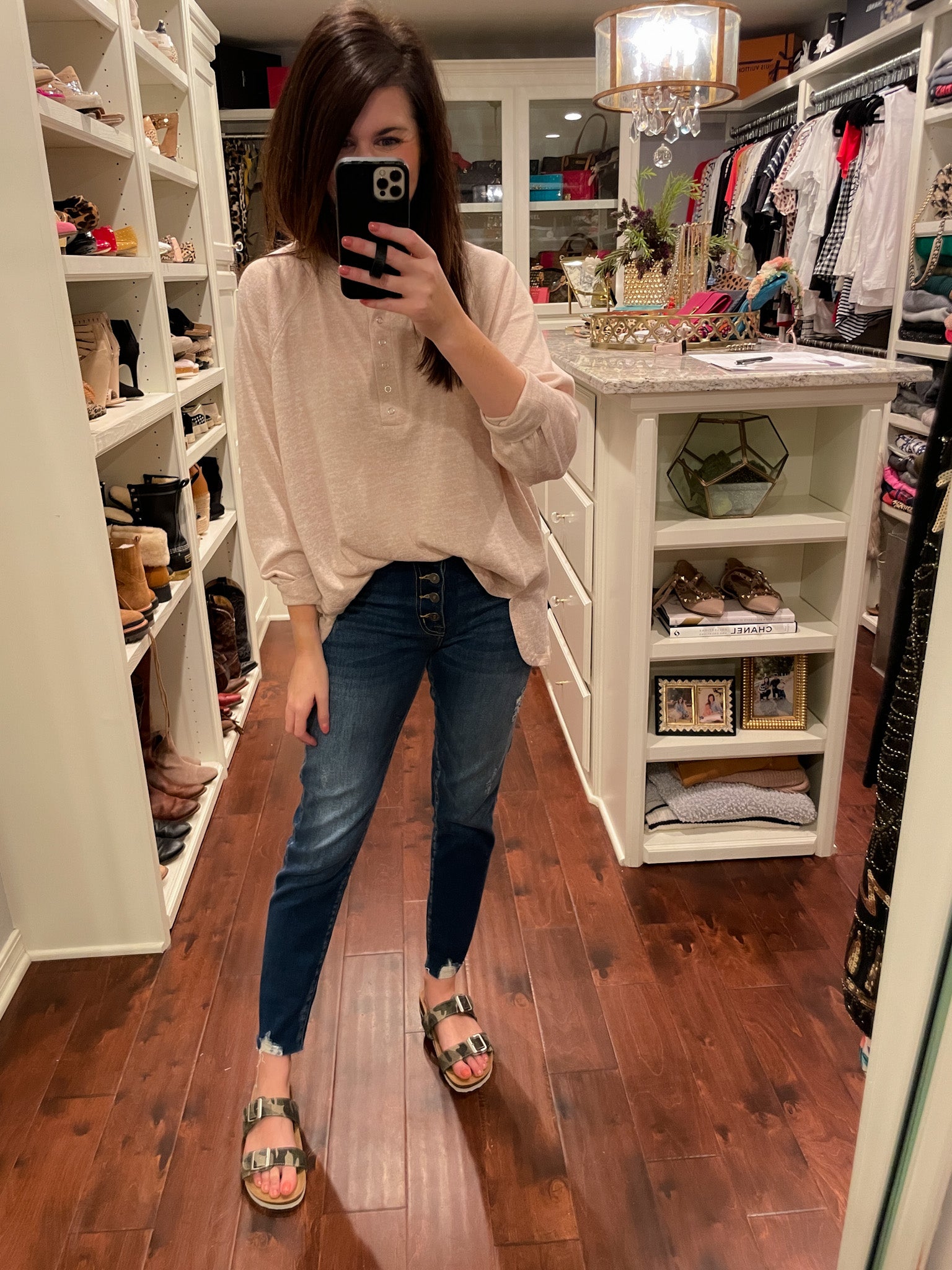 SALE! Argyle Sandals in Camo *Final Sale*
