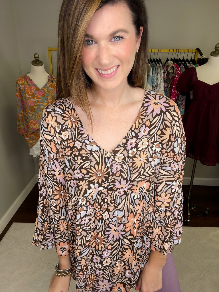 Fresh Season Top in Brown