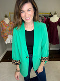 Spice it Up Blazer in Emerald
