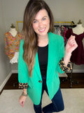 Spice it Up Blazer in Emerald
