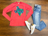 Lone Star Christmas Long Sleeve Tee