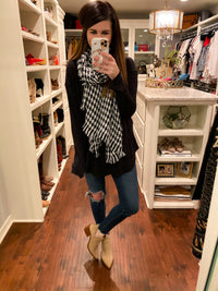 Classic Houndstooth Scarf *Final Sale*