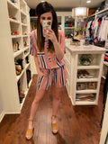 Scottie Striped Romper