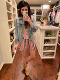 Scottie Striped Romper