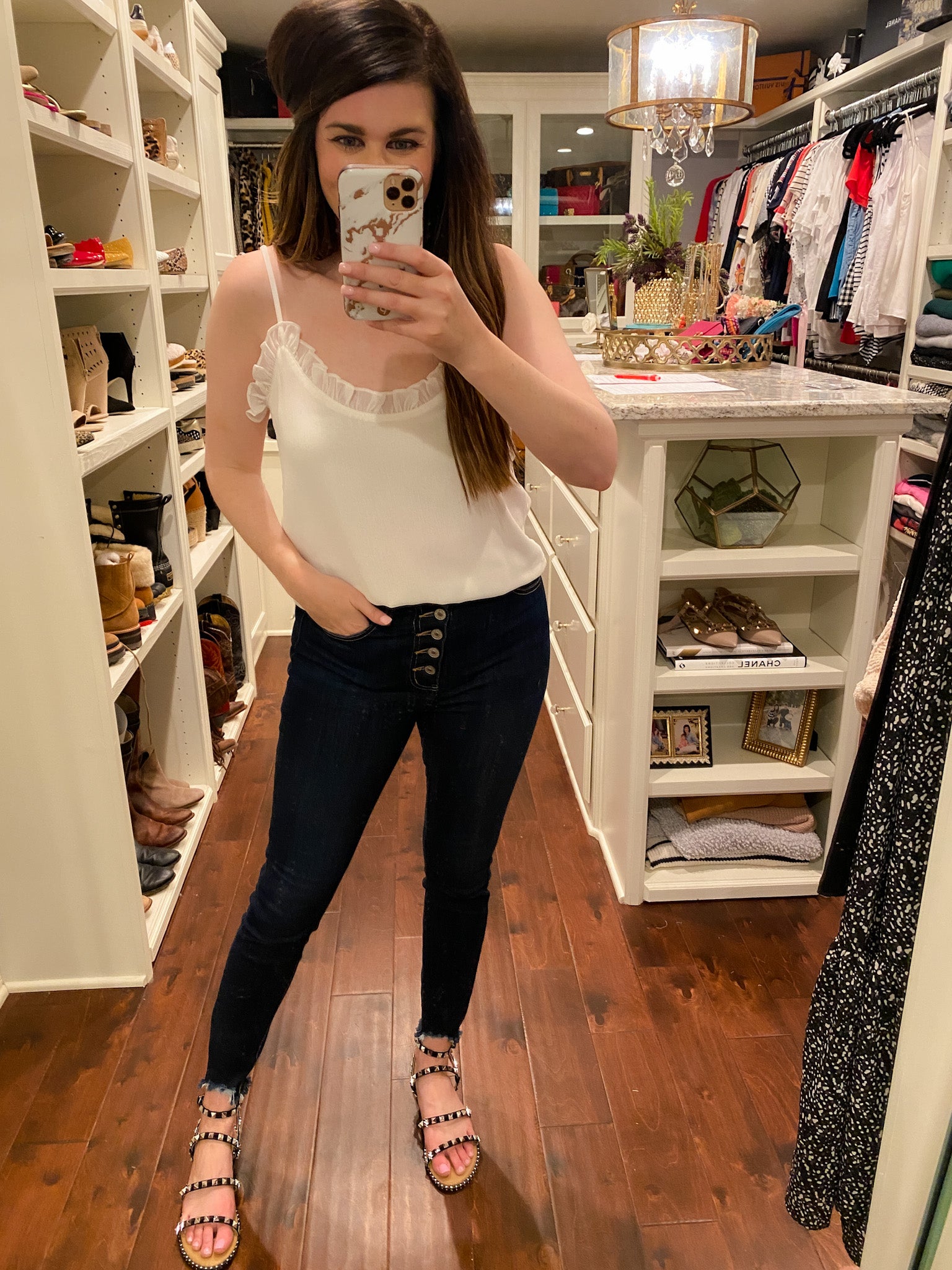 Lydia Ruffle Tank