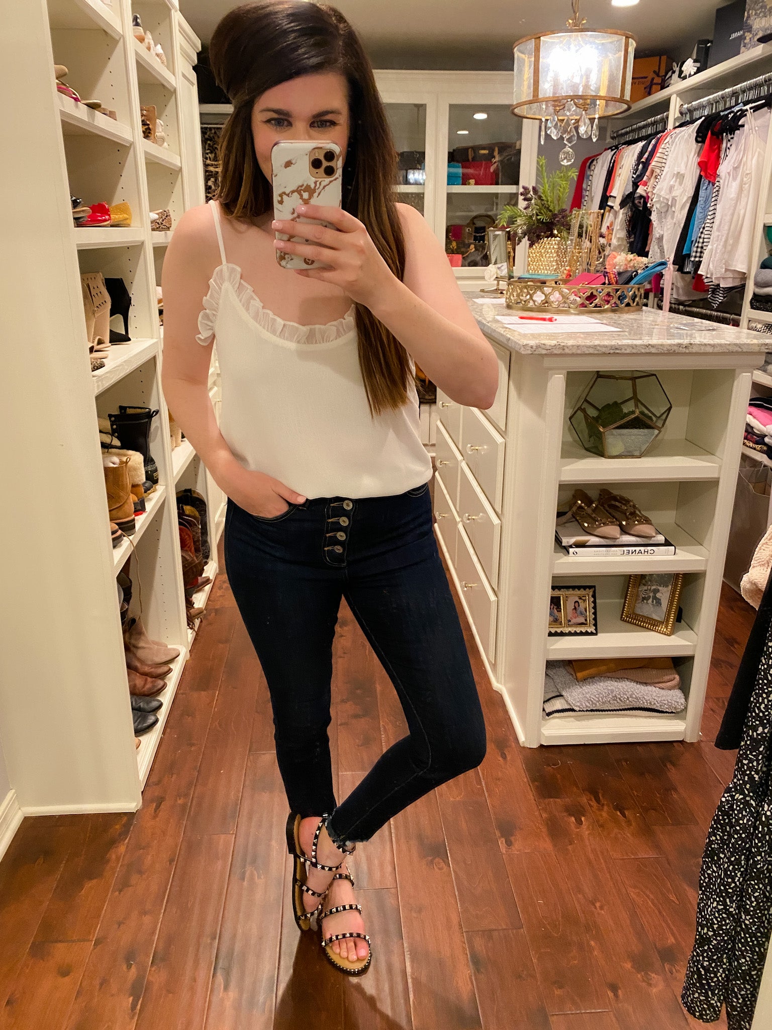 Lydia Ruffle Tank