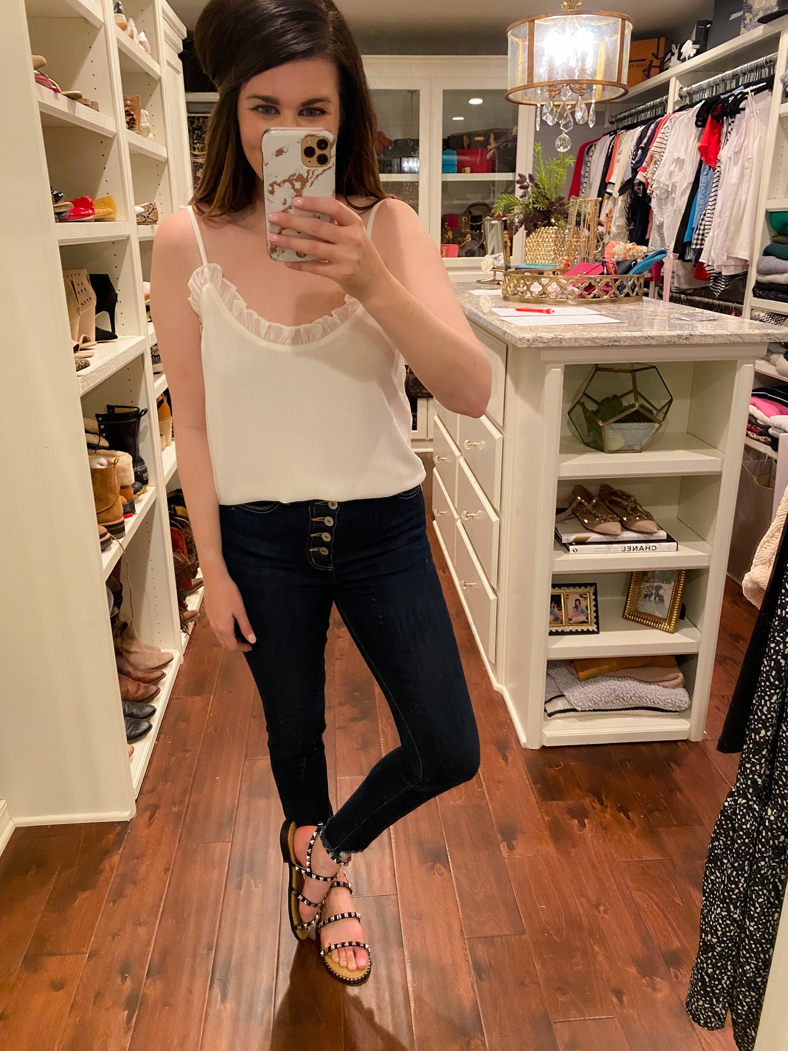 Lydia Ruffle Tank
