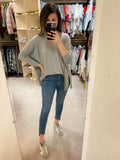 Donnelly Top in Heather Gray