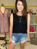 SALE! Casey Pocket Tank in Black