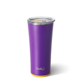 Swig Matte Purple & Gold 22oz Tumbler with Straw