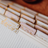 Gold Foil Bible Tabs in Rose Gold