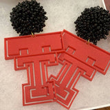 Tailgate Earrings in Guns Up