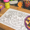 Halloween Paper Pumpkin Placemat Set