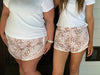 SALE! Babe Shorts in Rose Gold Leopard *FINAL SALE*